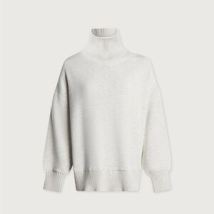 Varley Barker High-Neck DoubleSoft Sweatshirt in Ivory